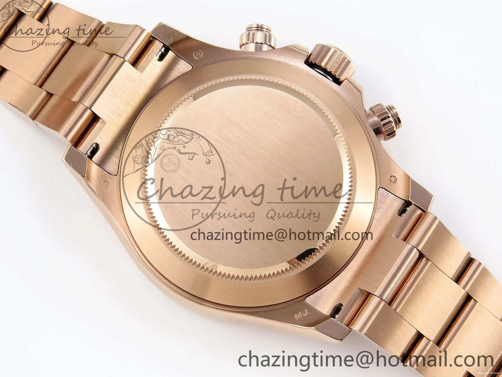 0104 DAYTONA 116505 RG OMF BEST EDITION BLACK RG DIAL ON RG BRACELET A7750 (SLIM MOVEMENT) Trendsetting 1797